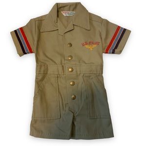 Health-Tex vintage U.S. Pilot Romper Shorts Size 2T